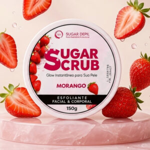 Sugar Scrub - Esfoliante Natural Aroma Morango