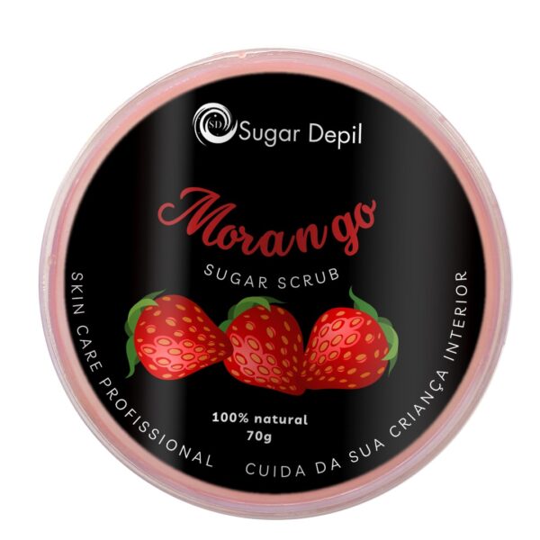 Sugar Scrub - Esfoliante Natural Aroma Morango - Imagem 2